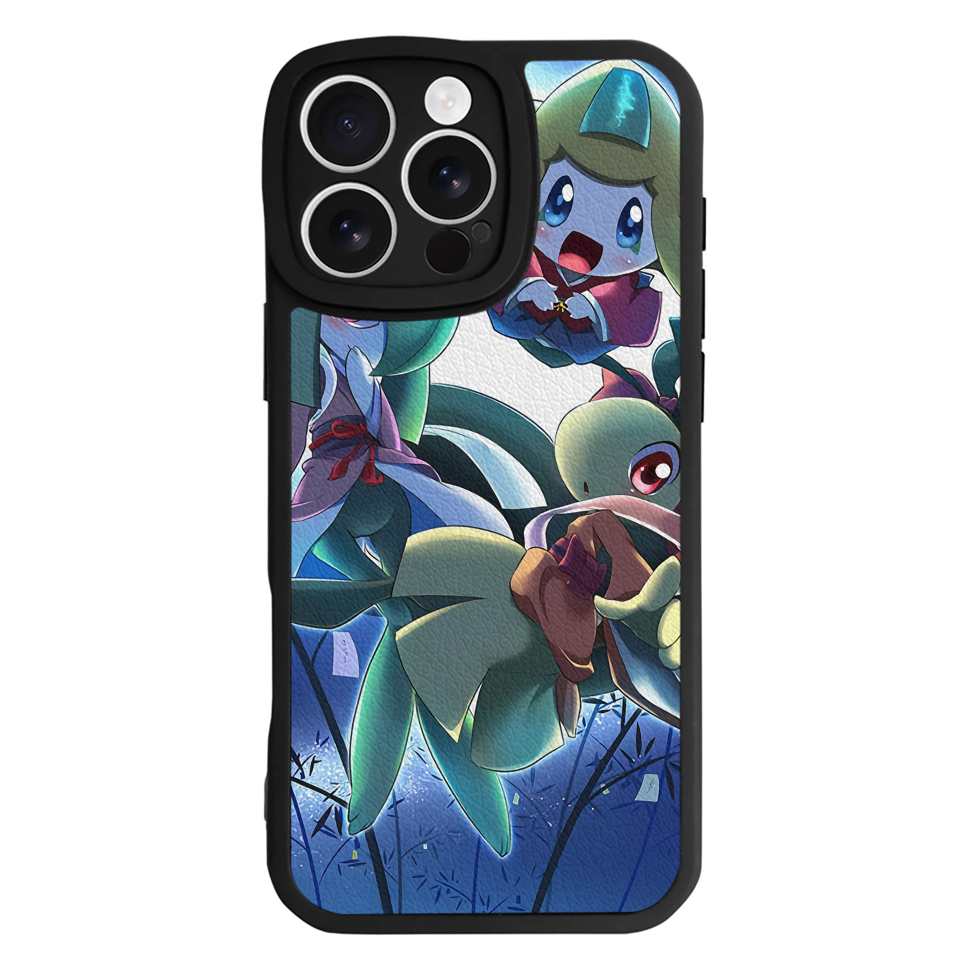 （画像用） ポケットモンスター Pokémon 【iPhone 16シリーズ対応】シリコンスマホケース（レザー調） 材質：シリコン